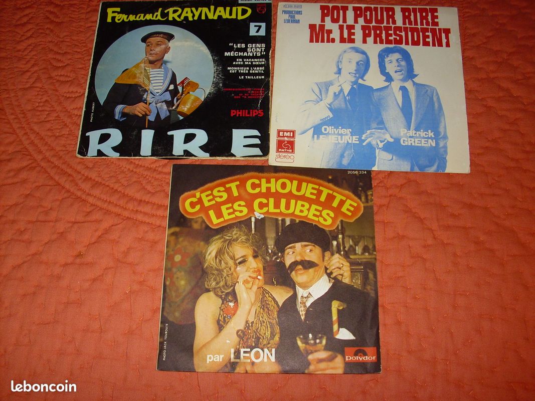 Lot 3 vinyles 45 tours année 70 (image 1)