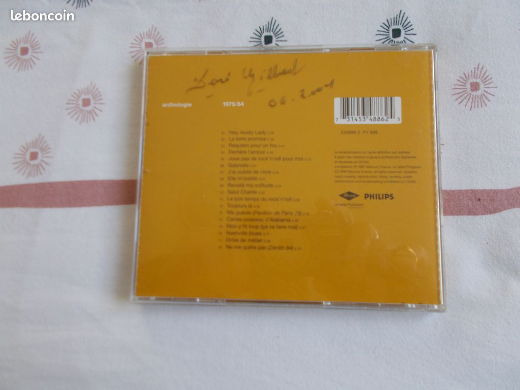 Cd hallyday-anthologie 1975/1984 (image 3)