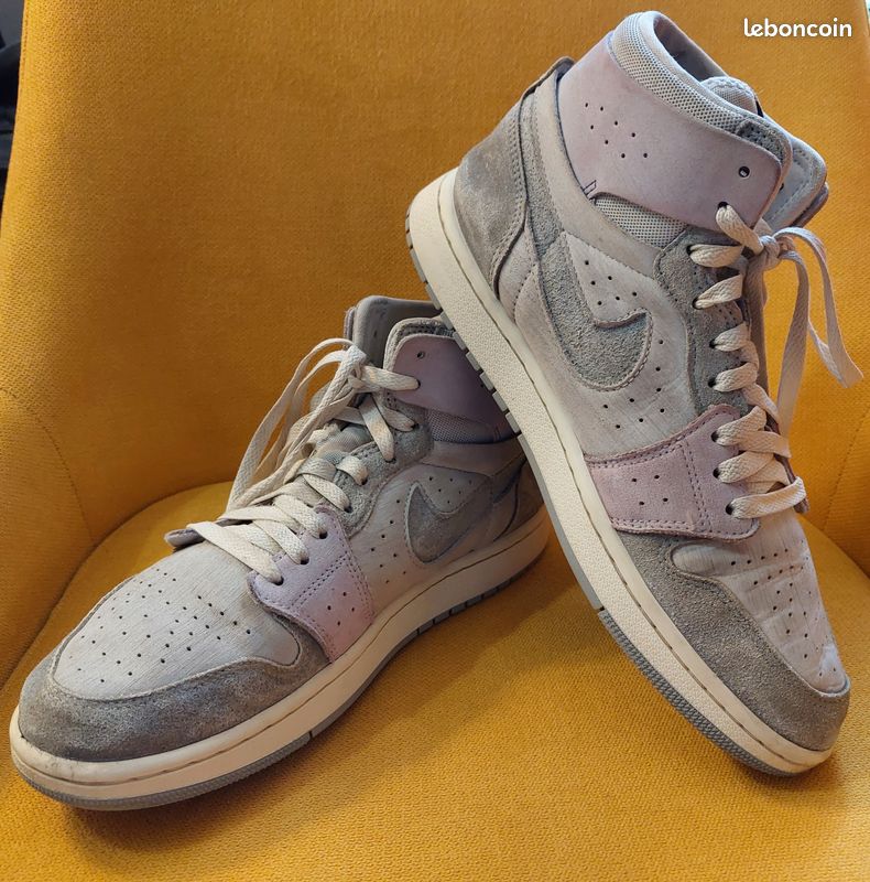 Chaussure Air Jordan Gris Clair Baskets Nike Air Jordan High Zoom