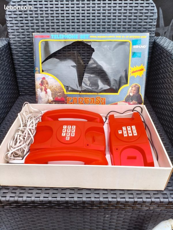 Holly Hobbie Téléphone Set Dial Intercom Durham Jouet Jeux Ancien Phone - Jeux & Jouets