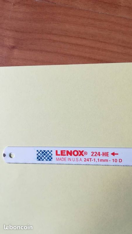 Lames de scie à métaux bimétal "lenox" (image 2)