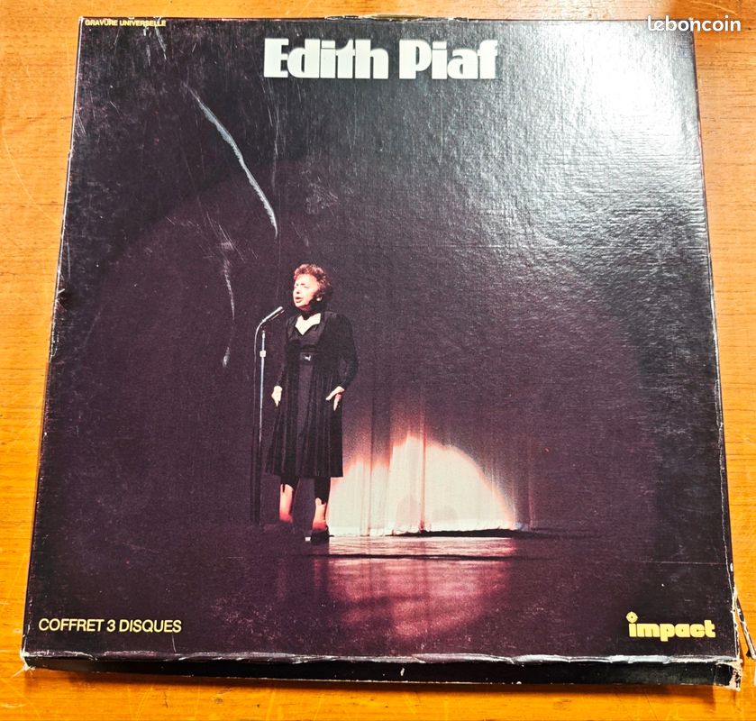 Coffret 3 Vinyles 33T Édith Piaf — Label Impact (image 1)