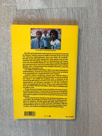 Lvre L'annee du football 1985 # 13 FRENCH Soccer Book Hardcover