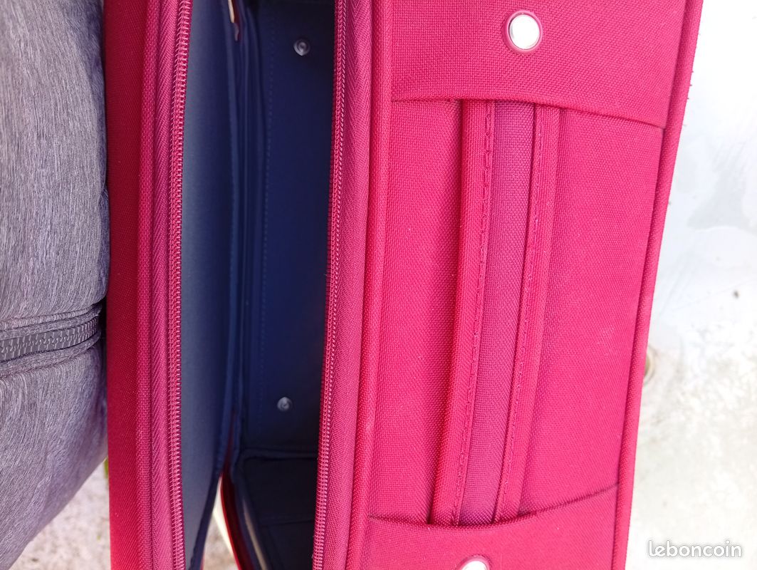 Sac valise rouge Delsy (image 5)