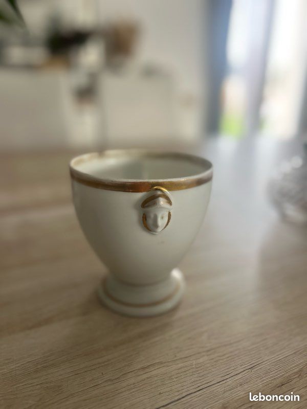 Pot Petite Coupe Urne Empire Prises Tête de Femme XIXè (image 5)