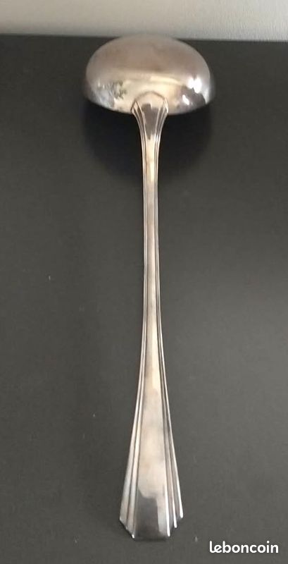 Manche à Gigot Christofle Rare Avec Décor De Bécasse, Métal Argenté, état D'occasion