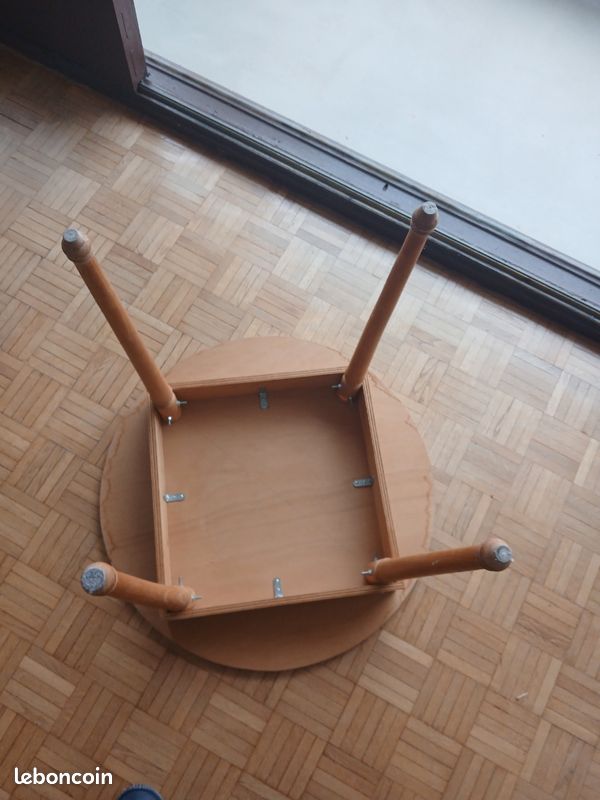 Table ronde, bois (image 4)