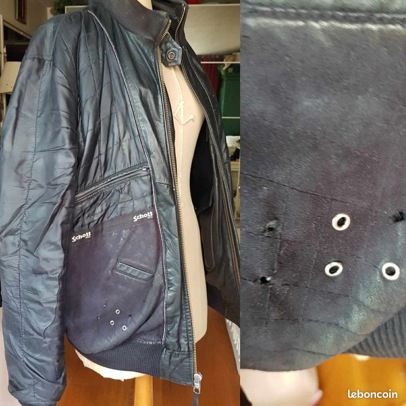 Blouson homme Army cuir Schott LC9308 - N.Y.C (image 20)