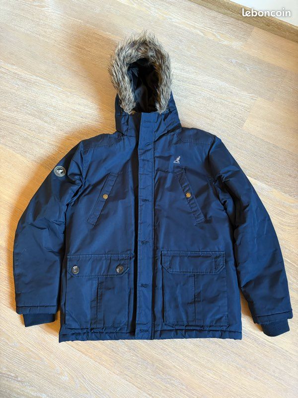 Manteau Kangol à capuche fourrure Vêtements