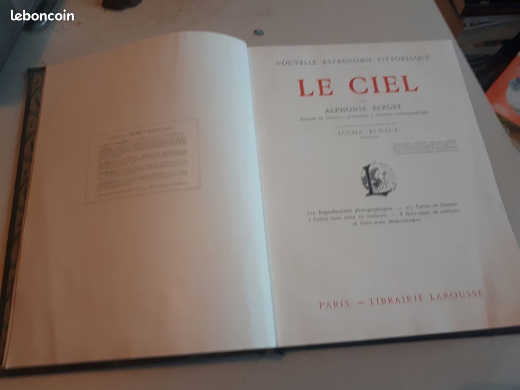 LIVRE le ciel 1923 par alphonse breget paris librairie larousse (image 2)