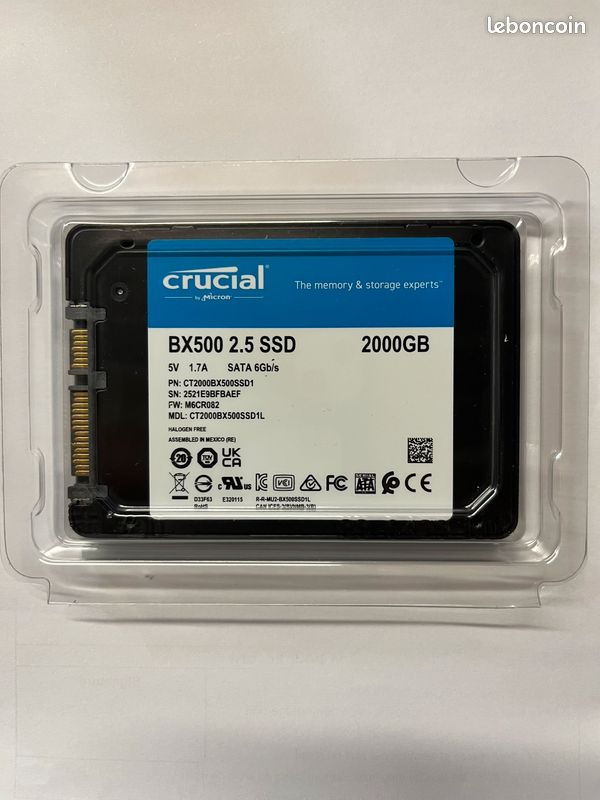 Disque Dur 500Go SATA 2.5 Fujitsu MJA2500 500Go HDD 2.5 PC Portable Win11 Pro - Ordinateurs