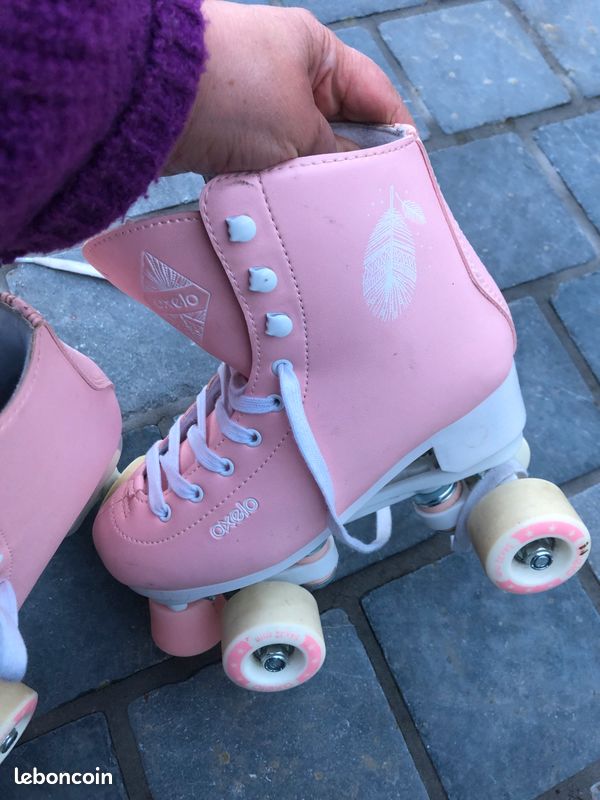 Patins à Roulettes Oxelo Adulte – Noir/rose, Taille EU 36.5 / UK 3.5 / US 5