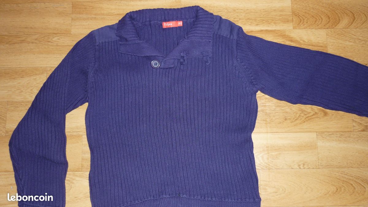 Pull tissaia 10 ans bleu . P (image 1)