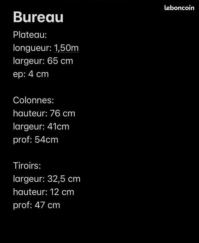Bureau chambre ado/adulte (image 1)
