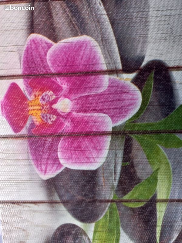 Cadre orchidée sur toile 28 x 28 (image 3)