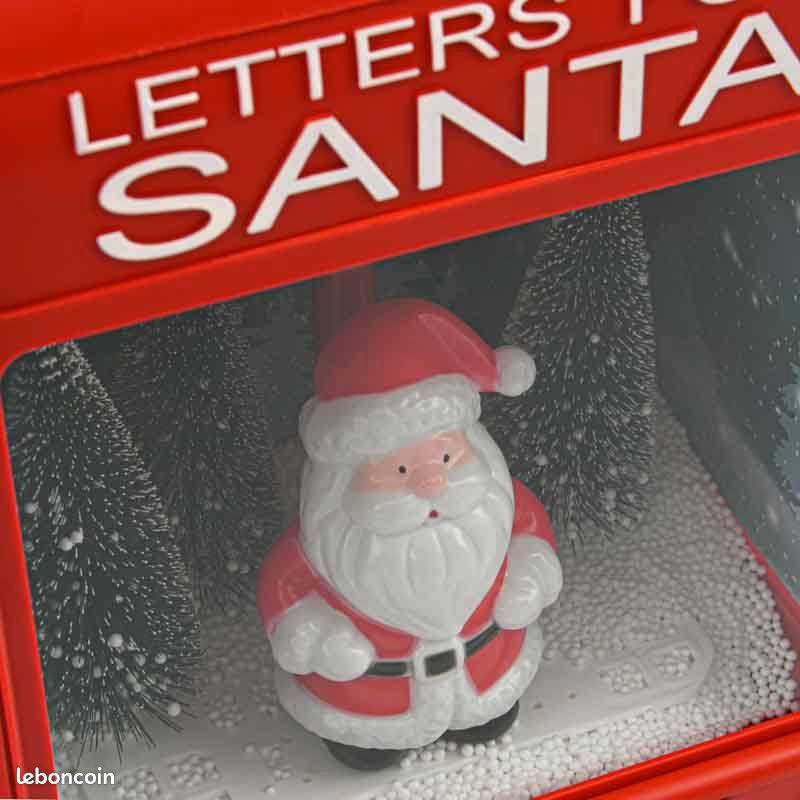 Seau De Noël à Thème Père Noël Lumineux Et Sonore Avec