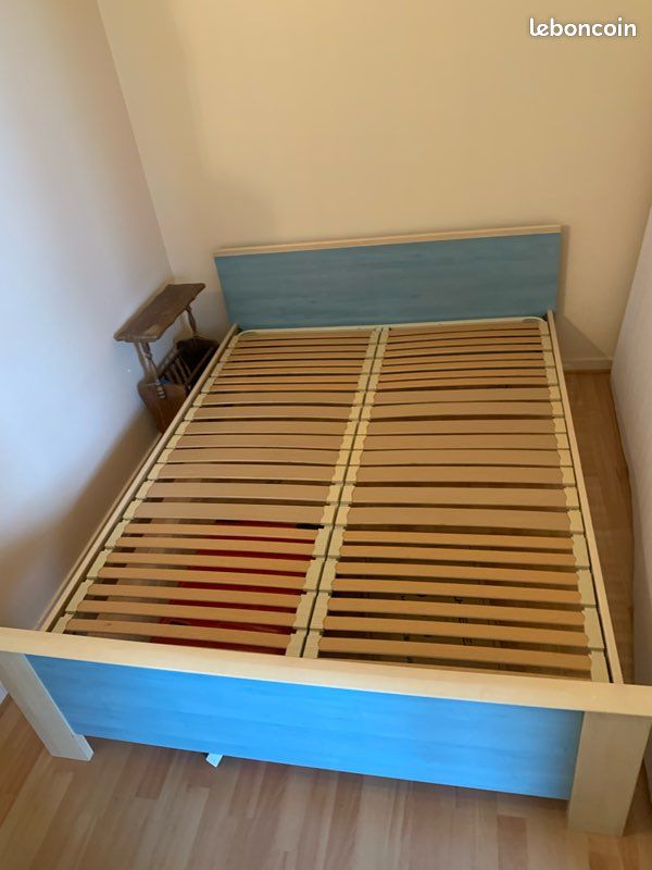 Lit 140 sommier - matelas offert (image 1)
