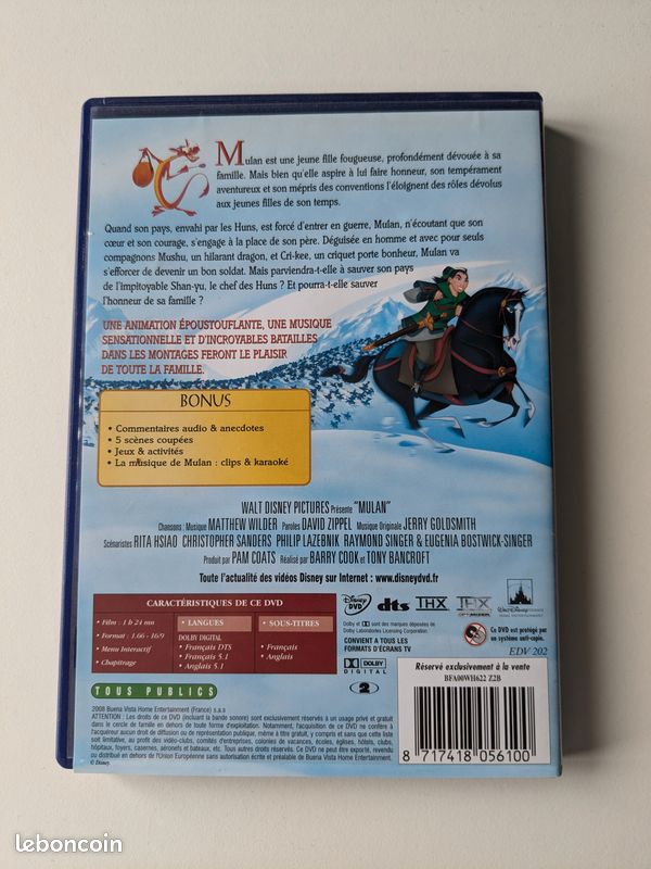DVD Mulan (image 2)