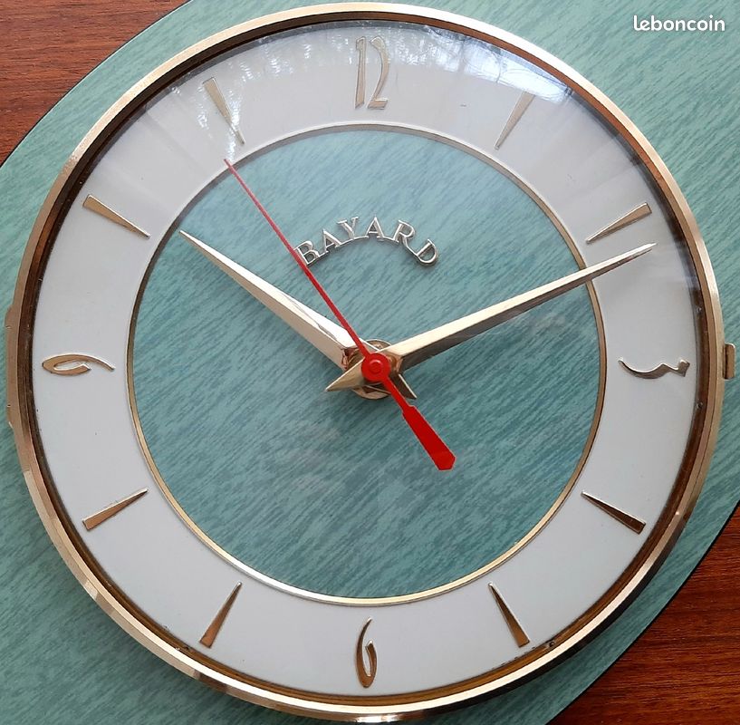 Horloge Formica vintage 60's reconditionnée (image 6)