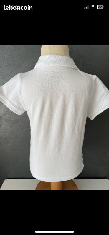 Jogging et polo tee shirt blanc boutchou bébé (image 4)