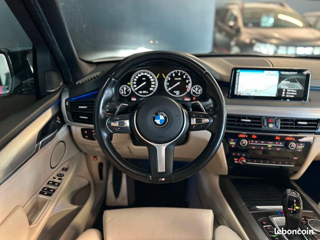 BMW X5 F15 xDrive40e 313 ch BVA8 Pack M - Caméra 360° / Apple Carplay / Toit Ouvrant (image 13)
