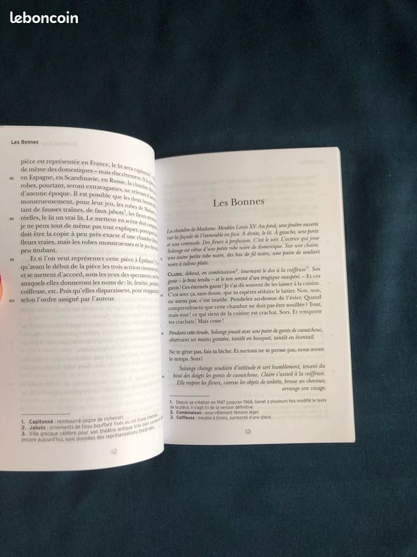 Livre Classicolycée « les bonnes » de jean genet (image 3)