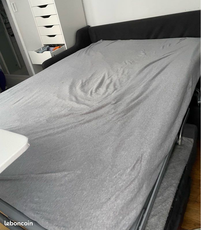 Clic-clac gris foncé en toile – Bon état, prix négociable (image 4)