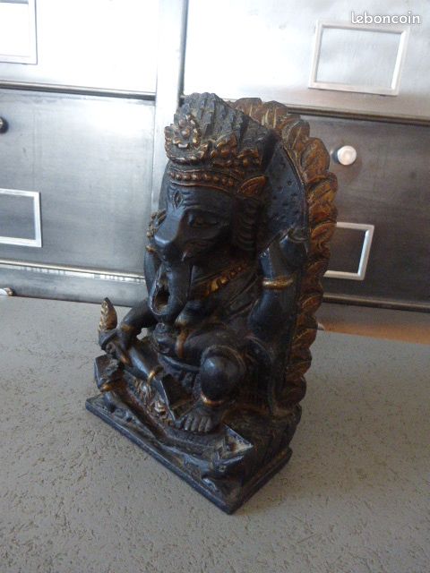 ✨Sculpture Sacrée du Seigneur Ganesha – Artisanat d'Art Népalais 🇳🇵 (image 6)