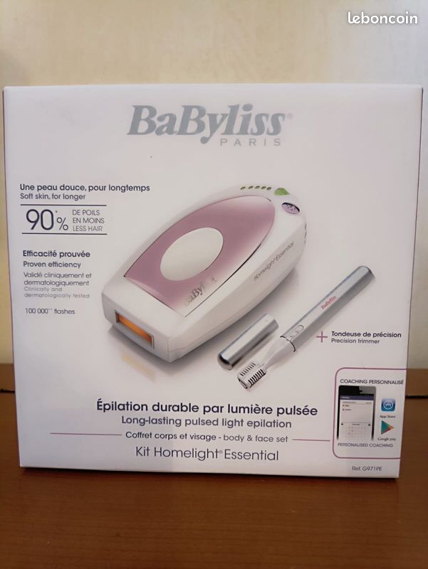 Epilateur lumière pulsée Babyliss Homelight Essential Électroménager