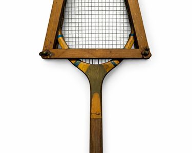 Ancienne Raquette De Tennis En Bois Vintage Avec Presse – Années 60 – Bel état