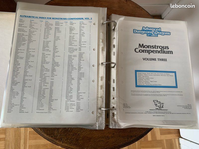 Monster Compendium pour AD&D 2 (image 5)