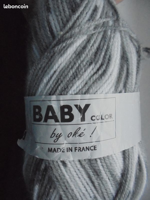 3 pelotes de laine baby color (image 1)