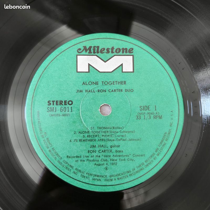 Jim Hall Ron Carter vinyl Japon original (image 2)