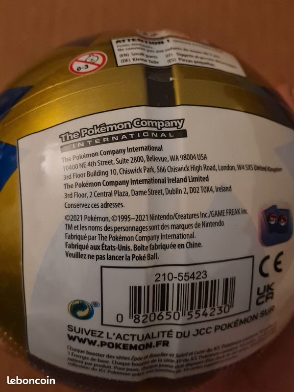 Tin-pokeball 3 boosters année 2021 (FR)neuf scellé (image 2)