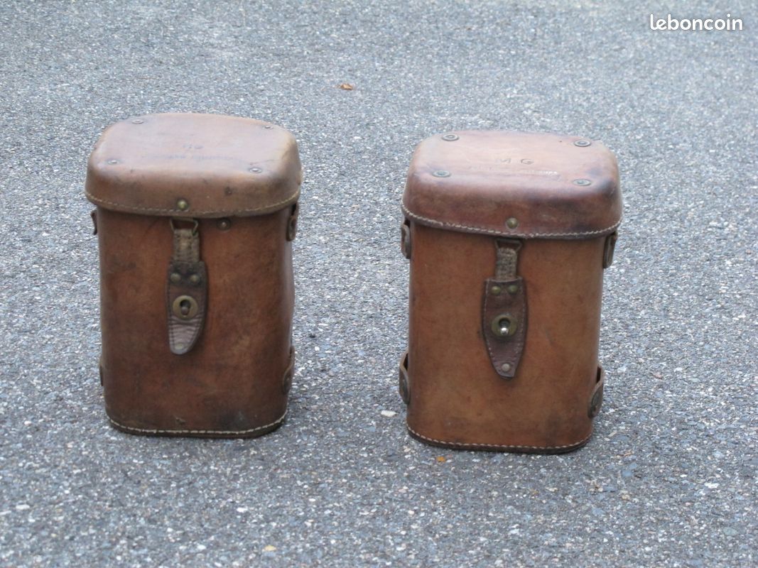 Jolie petite boite en cuir de théodolite militaire année 50 (image 3)