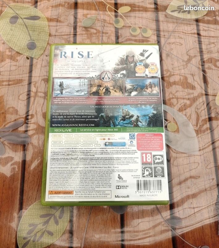 Jeu XBOX 360 Assassin's Creed III (image 2)