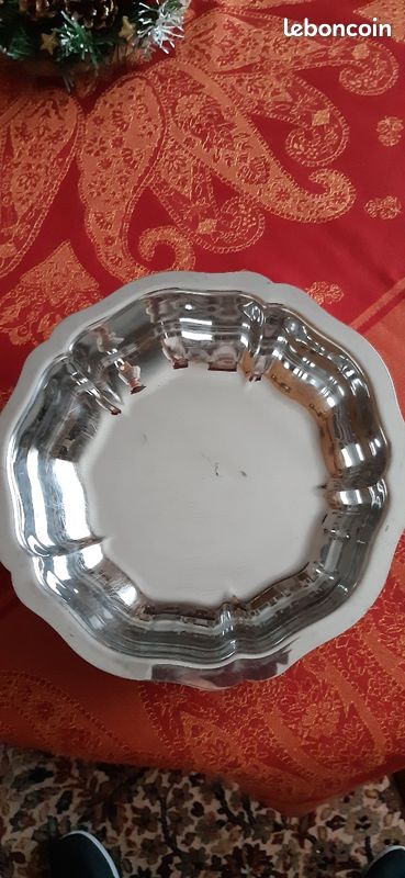 Plat rond inox brillant (image 2)