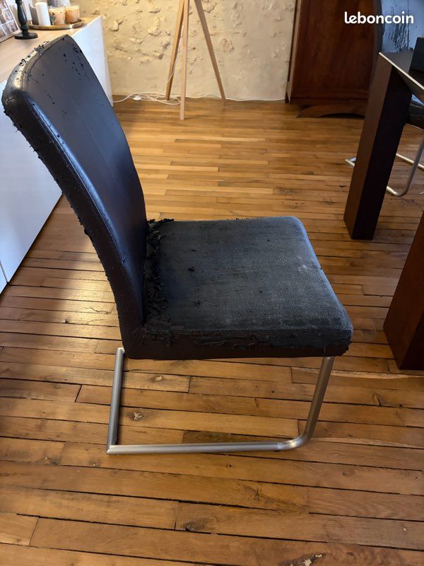 Lot de 6 chaises de salle à manger à rénover (image 4)