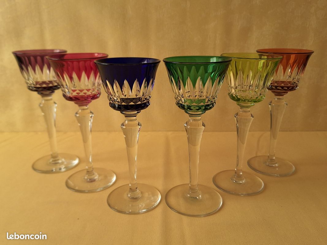 Verre En Cristal Baccarat Modèle Piccadilly Couleur - Prix à L'unité
