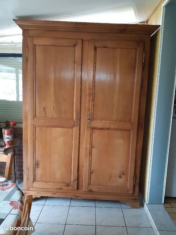 Armoire 2 portes et 1 chevet (image 1)