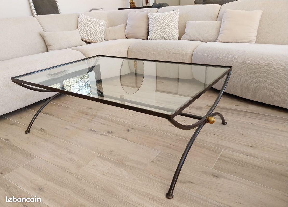 Table basse fer forge (image 1)