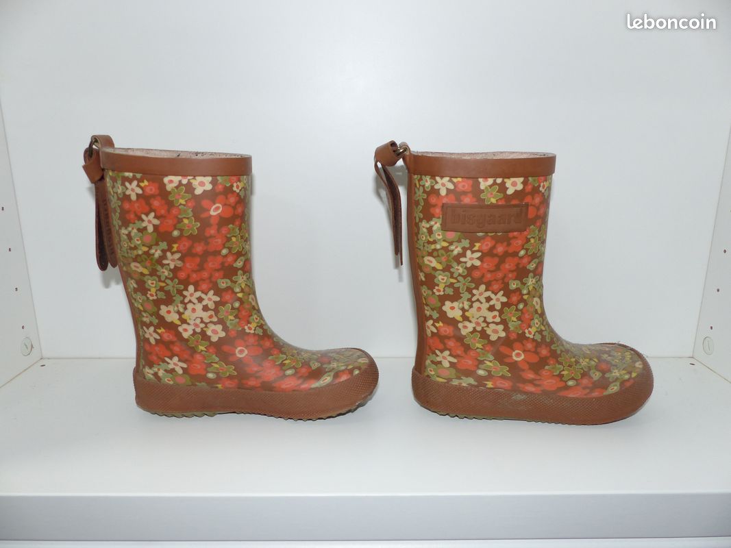 Bottes De Pluie Enfant Bisgaard Basic Rubber - Caoutchouc Naturel Imperméable, Doublure Coton, Semelle Antidérapante