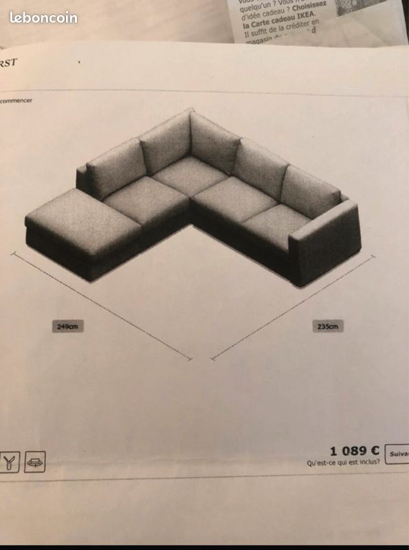 Tissus tallmyra pour canapé vimle ikea (image 1)