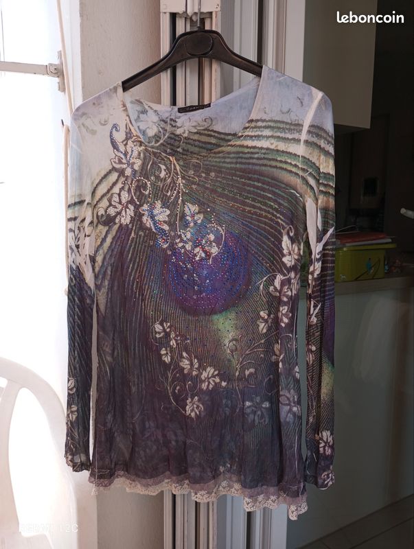 THE SHIRT femme L style bohème chic vintage T L Vêtements