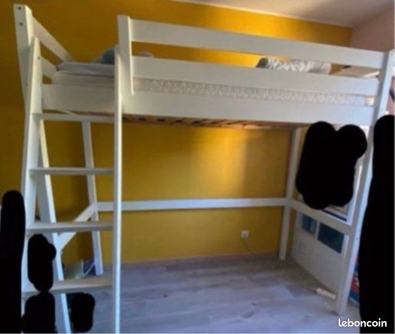 Lit en hauteur blanc (image 1)