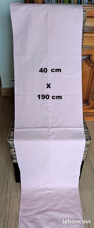 Taie de traversin 40 cm X 190 cm (image 1)