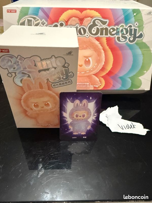 The Monsters Big Into Energy Series - Vinyl Plush Pendant Blind Box Labubu Violet Luck (image 1)