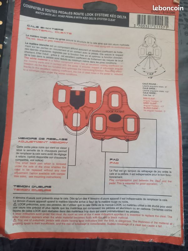 Cales pour chaussures de cycliste (image 2)
