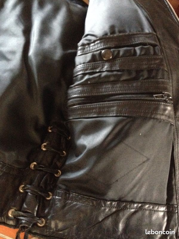 Perfecto cuir noir très épais Idéal moto (image 6)