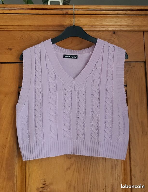 Pull Ample Gilet Sans Manche Femme Shein Pull Court SHEIN Sans